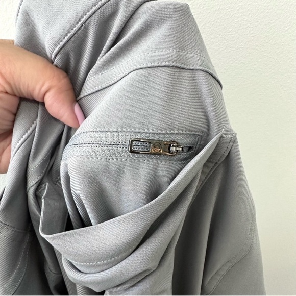 Lululemon ABC Classic-Fit 5 Pocket Pant Light Grey Warpstreme Sz 36 - Picture 6 of 11